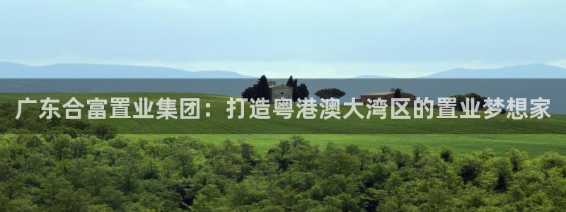 新宝5如何下载：广东合富置业集团：打造粤港澳大湾区的置业梦想