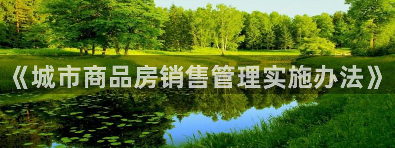 新宝5测试：《城市商品房销售管理实施办法》