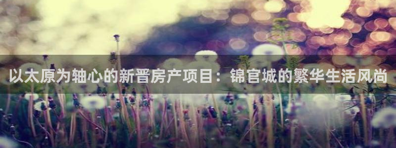 新宝5娱乐手机登录：以太原为轴心的新晋房产项目：锦官城的繁华