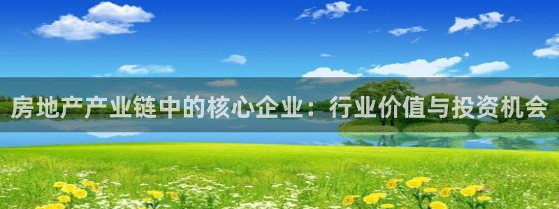 新宝5X：房地产产业链中的核心企业：行业价值与投资机会