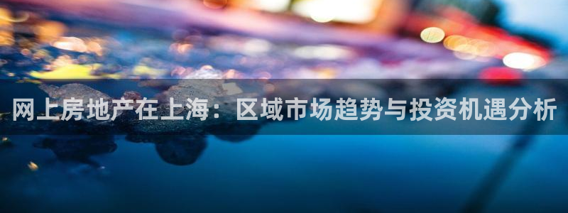 新宝5平台注册公司：网上房地产在上海：区域市场趋势与投资机遇
