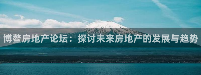 新宝5手机平台登陆：博鳌房地产论坛：探讨未来房地产的发展与趋