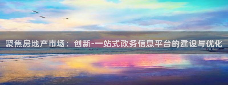 新宝注5册：聚焦房地产市场：创新-一站式政务信息平台的建设与