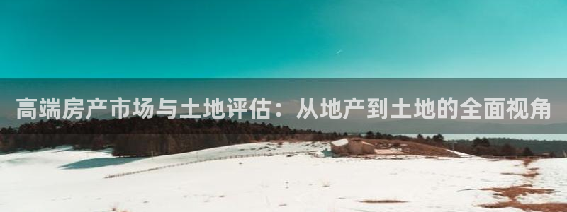 新宝5安卓版：高端房产市场与土地评估：从地产到土地的全面视角