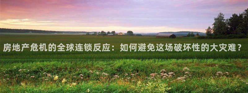 新宝rm5：房地产危机的全球连锁反应：如何避免这场破坏性的大