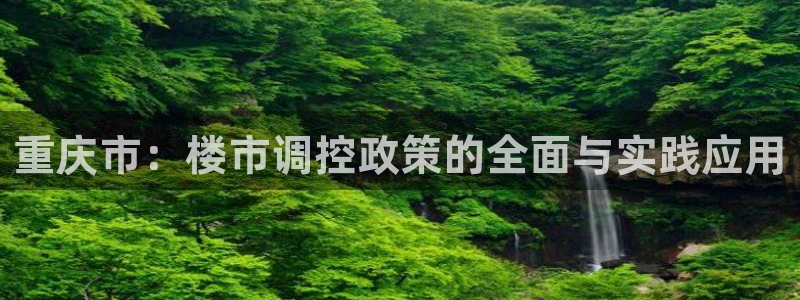 新宝5娱乐招商：重庆市：楼市调控政策的全面与实践应用