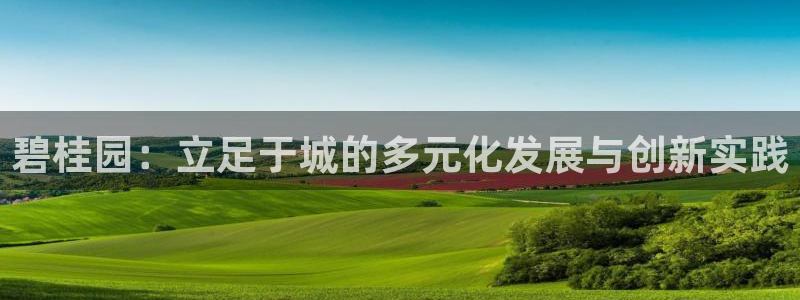 新宝5平台登录注册：碧桂园：立足于城的多元化发展与创新实践